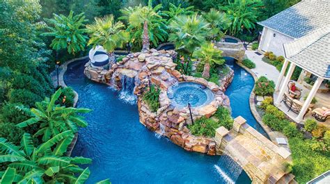 Lazy Rivers Bring The Resort To The Backyard Luxury Pools Outdoor