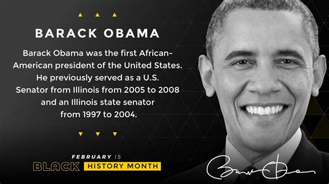 Black History Month Barack Obama Digital Signage Template