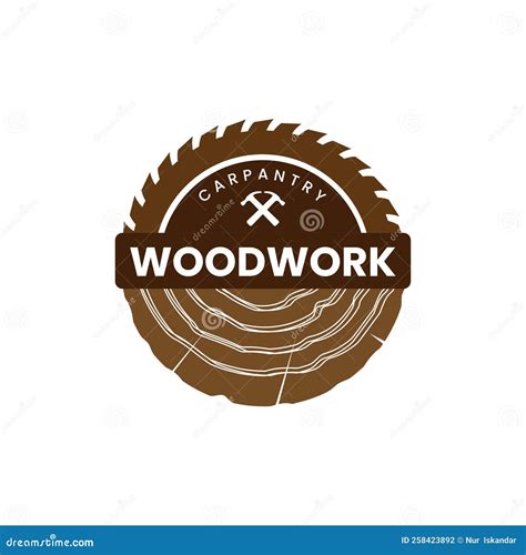 Wood Work Logo Deign Template Stock Illustration Illustration Of Sign