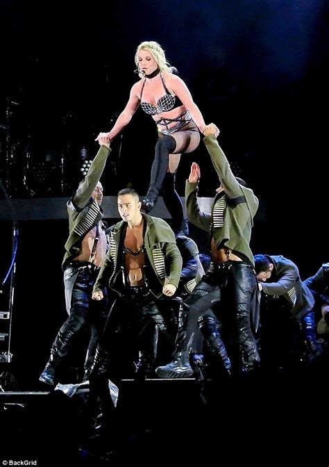 Britney Spears Commands The Stage In A Bejewelled Bra And Bondage Style