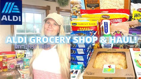 ALDI GROCERY SHOP WITH ME AND HAUL MY FIRST TRIP TO ALDI