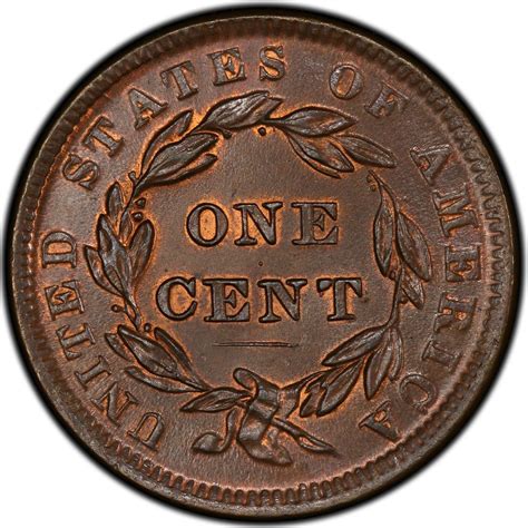 One Cent 1839 Young Head Coin From United States Online Coin Club