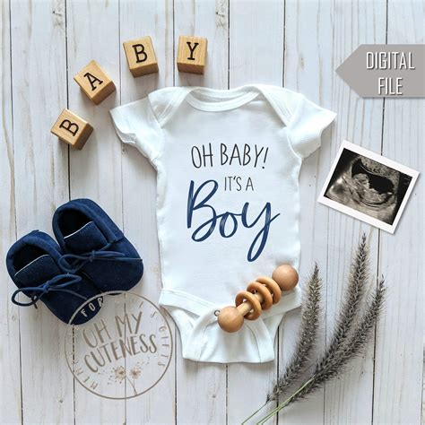Its A Boy Digital Pregnancy Announcement Gender Reveal Etsy Denmark