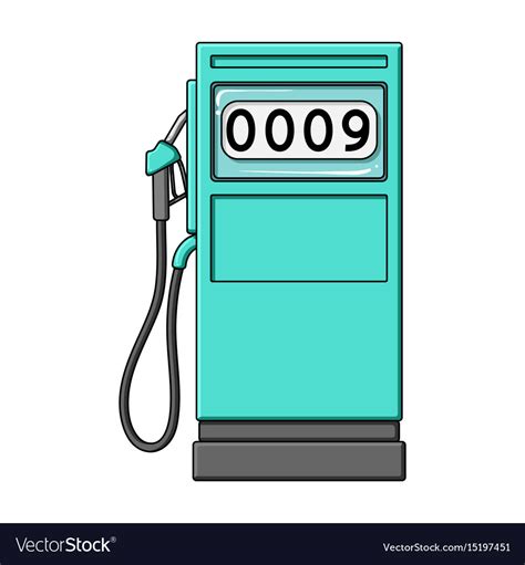 Petrol Filling Stationoil Single Icon In Cartoon Vector Image