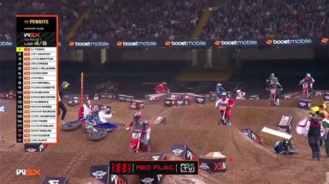 Longer Video Luke Clout Huge Crash At World Supercross Youtube