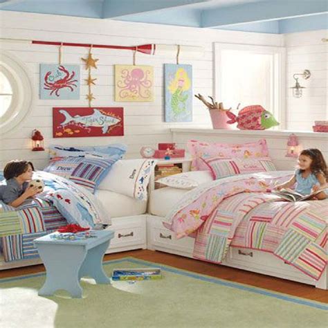 Cheery shared girls bedroom via better homes and gardens. Great Ideas for Shared Kids' Bedrooms