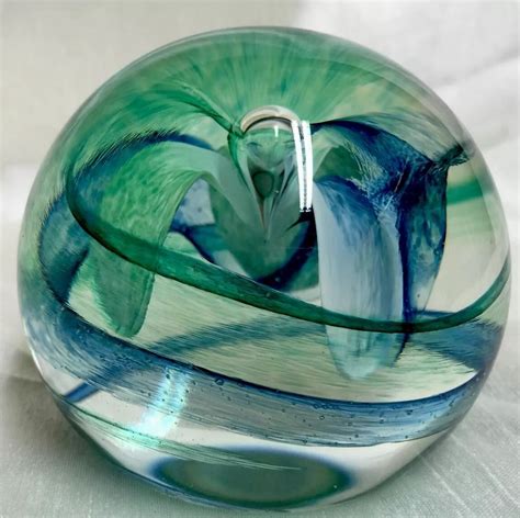Beautiful Caithness Glass Paperweight Chiffon Colin Terris Limited Edition Caithness Glass