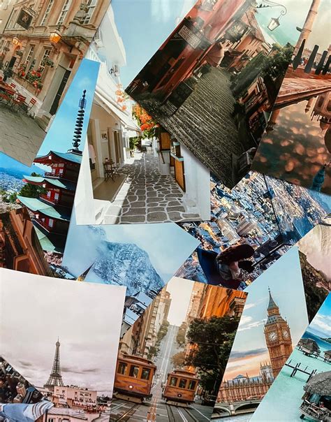 50pc Travel Aesthetic Photo Collage Kit Etsy