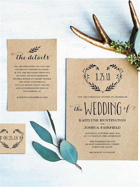 Printable Wedding Invitation Templates You Can DIY