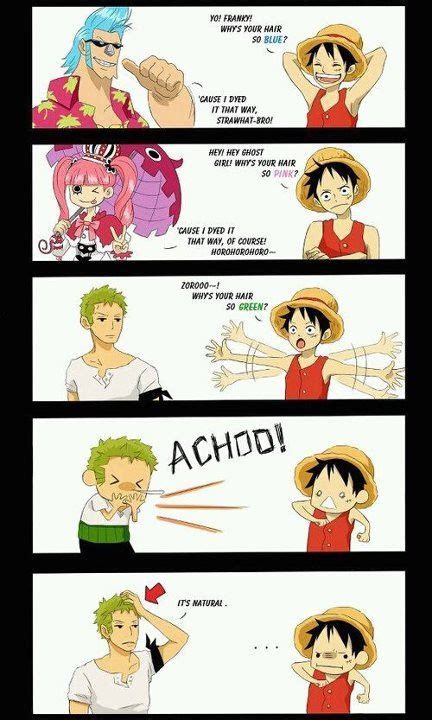 Zoros Hair Ugh One Piece Funny One Piece Comic One Piece Quotes