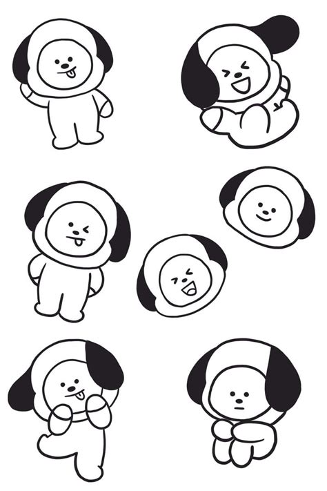 18 Chimmy Bt21 Coloring Pages