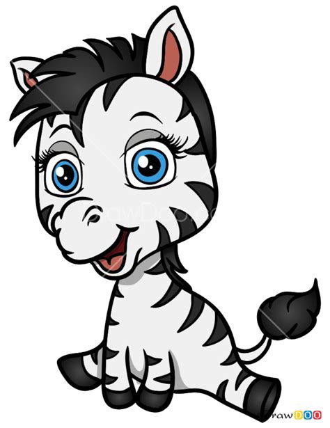 How To Draw Baby Zebra Baby Animals