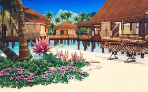 Thalania Sulani Bay Spa Resort Sims4 Sims House Design Resort