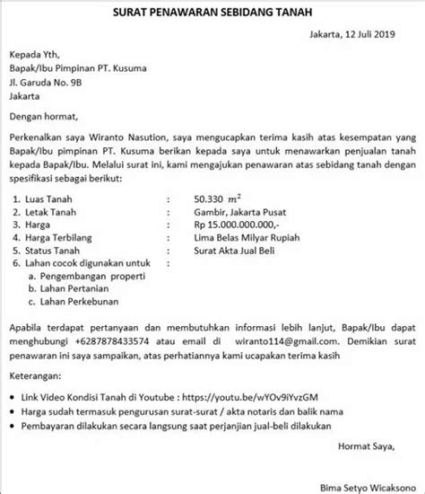 Informasi Tentang Contoh Surat Penawaran Barang Pt Prima Nusantara 16 Contoh Surat Layarkaca21