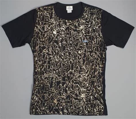 Vivienne Westwood Mens Black And Gold Orgy Sex Print T Shirt Top Fitted Size Large Ebay