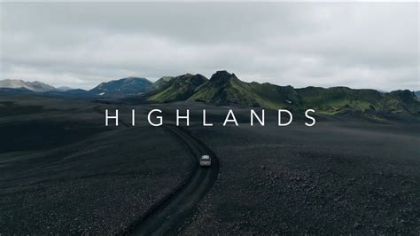4k Cinematic Iceland Drone Highlands Youtube