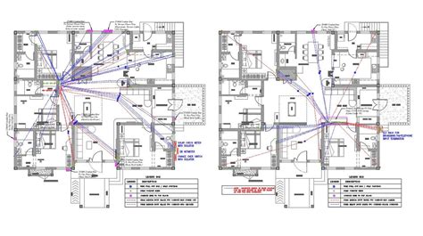 Ground And First Floor Electrical Layout Plan Cad Drawing Details Dwg