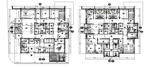Multi Specialist Hospital Floor Plan AutoCAD Drawing Download DWG File Cadbull