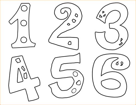 Inspired Picture of Numbers Coloring Pages - albanysinsanity.com