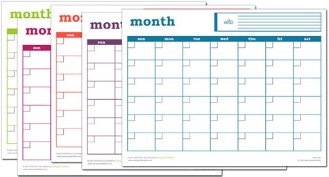 How To Use The Blank Monthly Calendar Savvy Spreadsheets