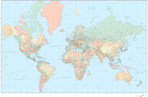 World Map With Us States And Canadian Provinces Adobe