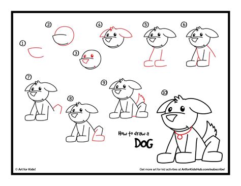 Secondly, by drawing 2 circles draw the eyes of a dog and a tail connected with a d shape. Pin on How to Draw