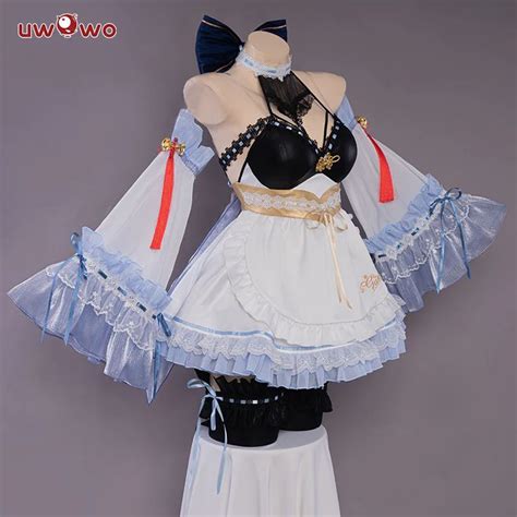 Exclusive Authorization Uwowo Game Genshin Impact Fanart Ganyu Maid Ver Cosplay Costume Maid
