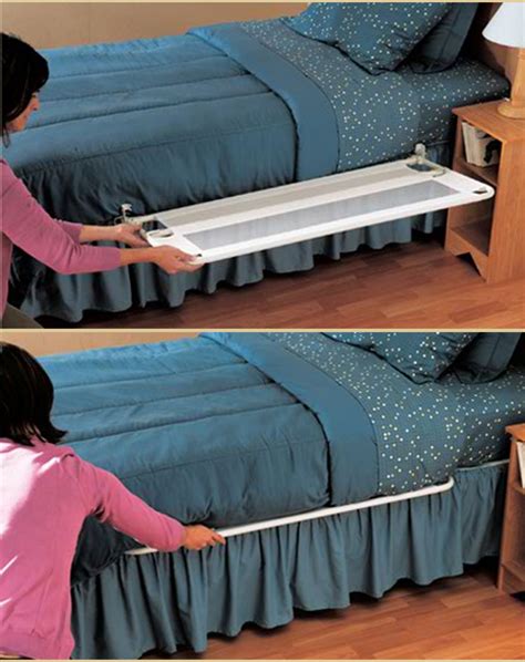 The patient can use their arms for lifting himself to a standing position while holding onto the rail for balance and stability. The Regalo Portable Bed Rail Ensures Maximum Safety for ...