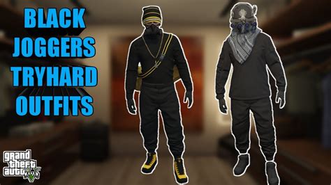 Black Joggers Tryhard Outfits Gta 5 Online Youtube