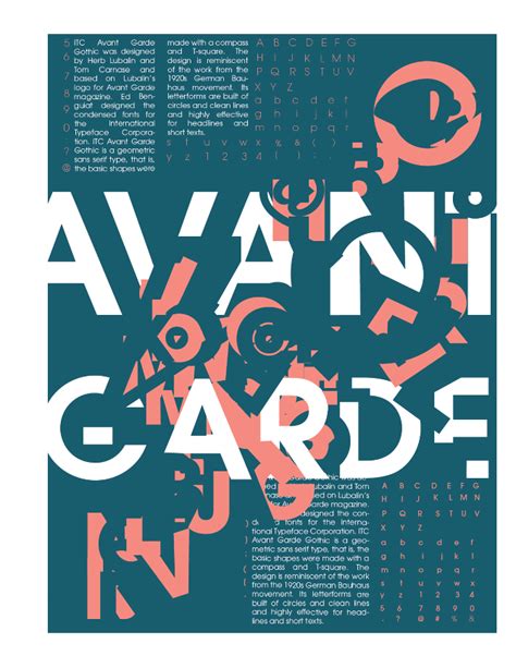 avant garde font poster - Google 검색 | Graphic design inspiration poster