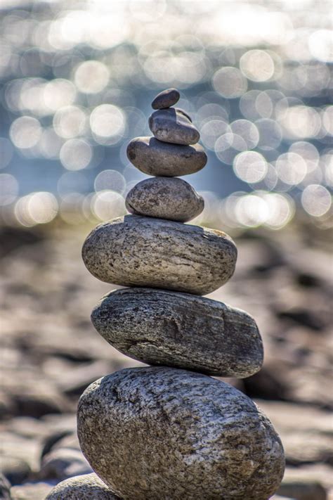 Stacking Stones Balance Relax Stone Zen Rock 4k Phone Hd Wallpaper