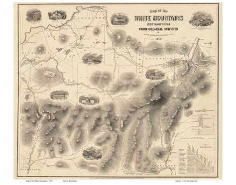 Old White Mountains Maps