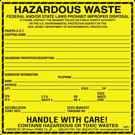 Printable Hazardous Waste Label Template Philippines Vrogue Co