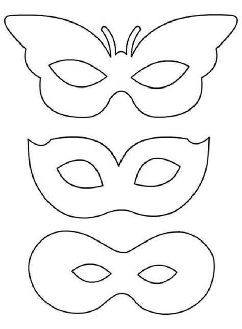Molde De Un Antifaz De Carnaval Carnival Masks Mardi Gras Party The