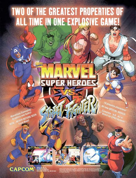 Marvel Super Heroes Vs Street Fighter Video Game 1997 Imdb