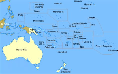 The Map Of The Pacific Islands Download Scientific Diagram