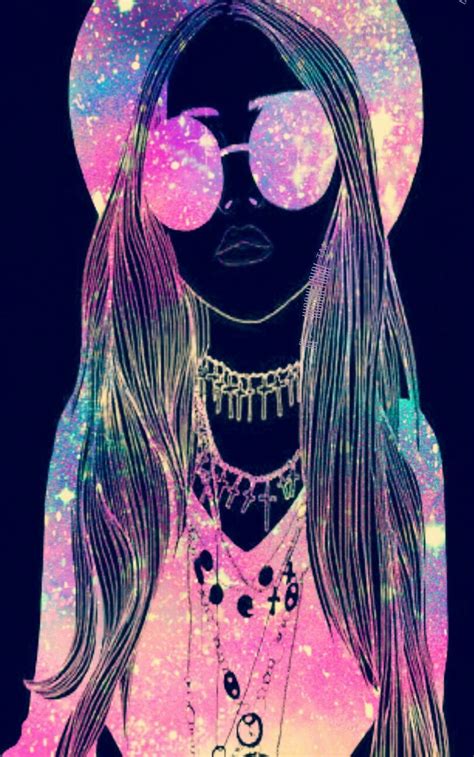 Hipster Girl Galaxy Wallpaper I Created Hipster Wallpaper Galaxy