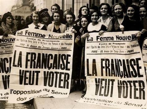Le Avril Le Droit De Vote Pour Les Femmes En France