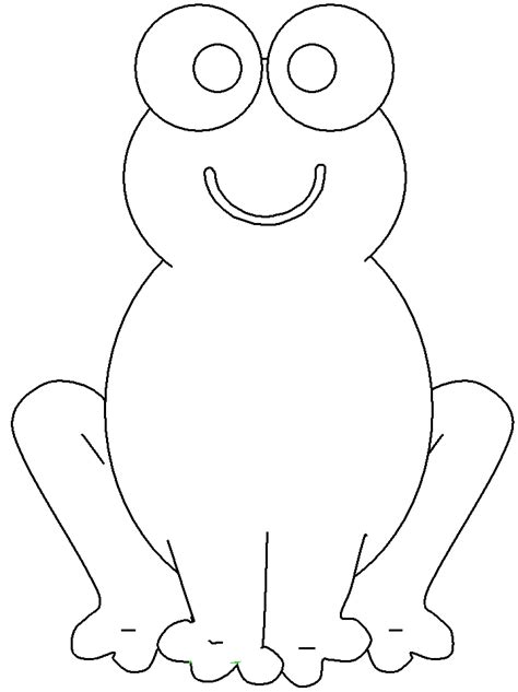 Frog Template Printable Coloring Home