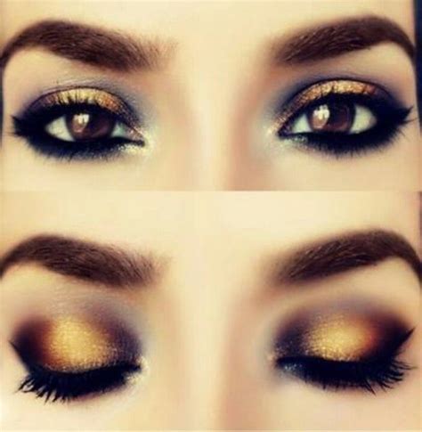 Top 10 Super Trendy Gold Eyes Makeup Ideas For 2014