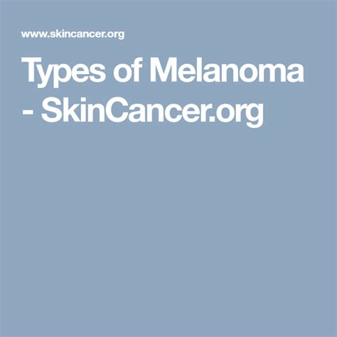 Pin On Melanoma And Me