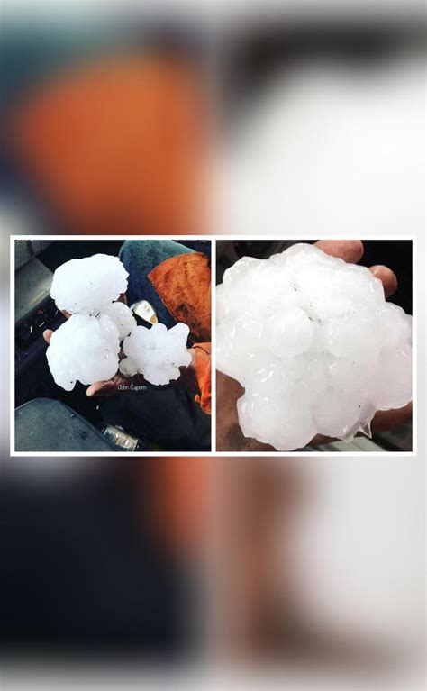 Australian Record Set As 16cm Hailstones Hit Queensland Pics Go Viral