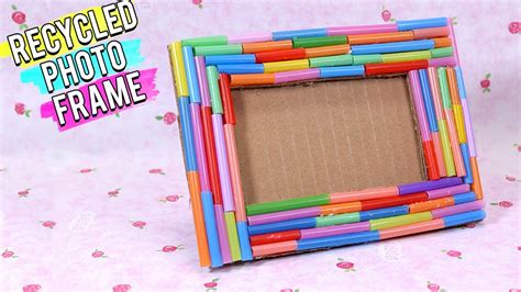 Best Out Of Waste Recycled Diy Craft Photo Frame Youtube