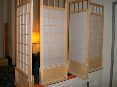 Shoji Screens Repurposed With Lazy Susan Hinges So As To Let In Light
