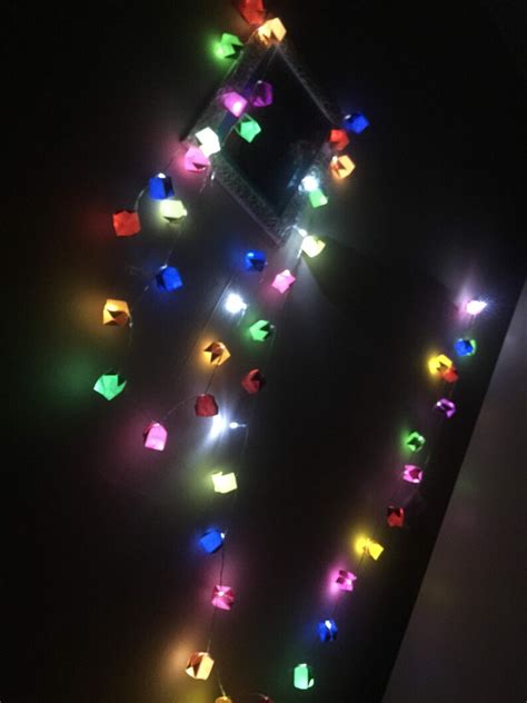 Led Battery Operated Fairy Lights Room Decor Rainbow Colors Etsy Uk