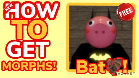 How To Get Bat Piggy In Roblox Find The Piggy Morphs Get A Free Skin