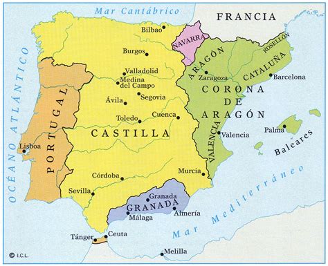 Mapa De Reinos De La Nueva Espana