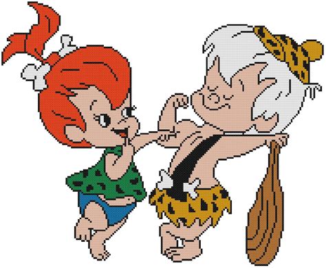 This Is Pebbles And Bamm Bamm From The Flintstones Cartoons So Cute