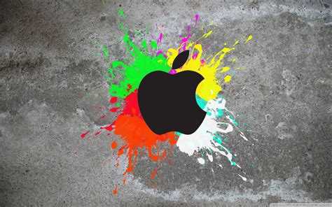 Apple logo 4k wallpaper download. Colorful Apple logo Wallpaper Download - High Resolution 4K Wallpaper