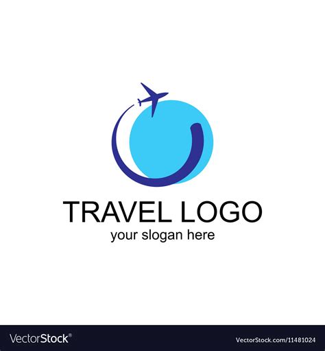 Travel Logo Template Royalty Free Vector Image